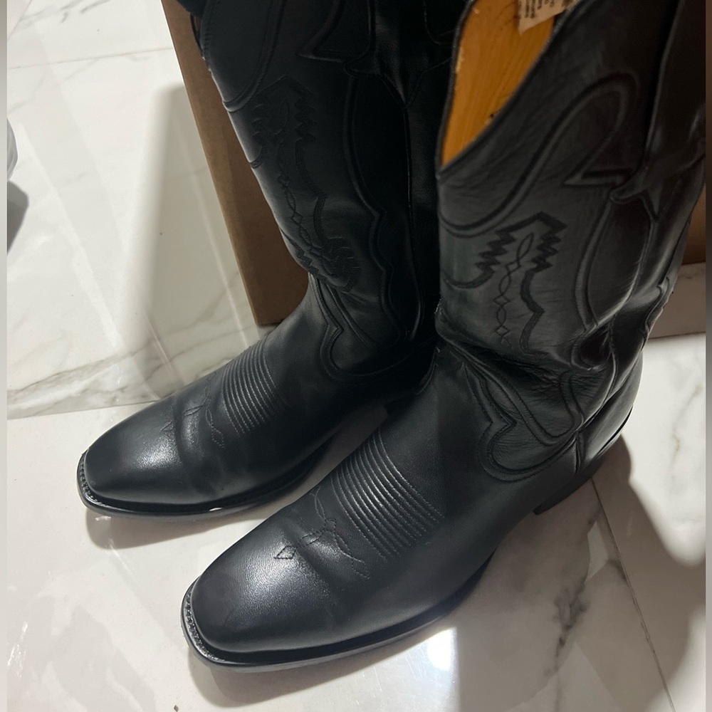 Black Gavel Boots French Toe